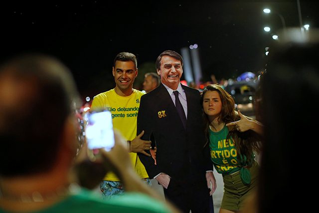 Supporters of Jair Bolsonaro
