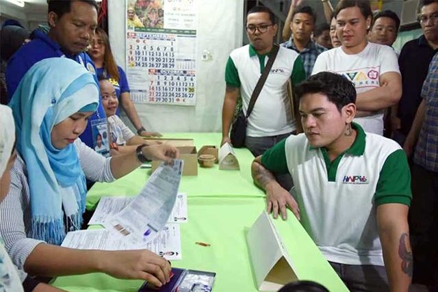Sebastian Duterte filing his COC