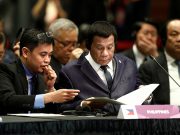 Philippines’ President Rodrigo Duterte attends the ASEAN-China Summit in Singapore