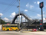 Finished elevated footbridge