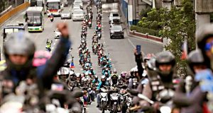 Angkas riders in protest