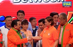 Joseph Estrada and Sara Duterte