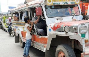 Jeepney in the street