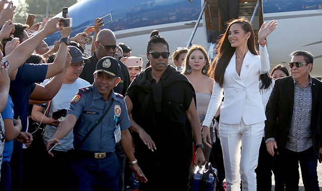 Miss Universe 2018 Gray arrives in Pasay City