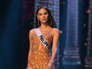 Catriona Gray in evening gown