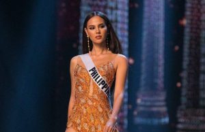 Catriona Gray in evening gown