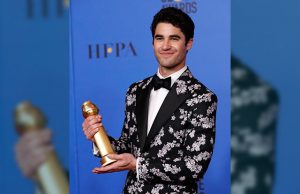 Darren Criss at Golden Globes Awards