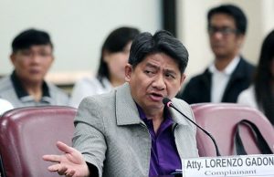 Larry Gadon in a hearing