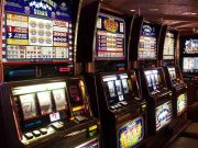 Slot machines in a casino