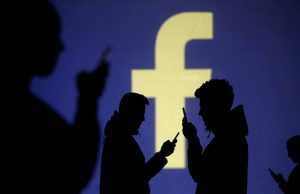 Silhouettes of mobile users