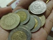 Ten peso coins