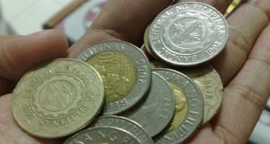 Ten peso coins