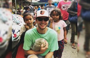 Tom Kuegler with kids