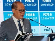 Benjamin Diokno in a podium