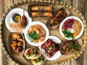 Filipino food in small plates
