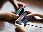 Playing mobile games Interaksyon