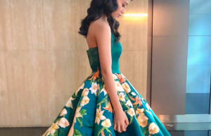 Hand painted gown ciara gan