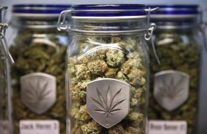 Marijuana in a jar