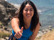 Gretchen Ho giving a thumbs up