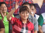 Imee Marcos waving at crowds