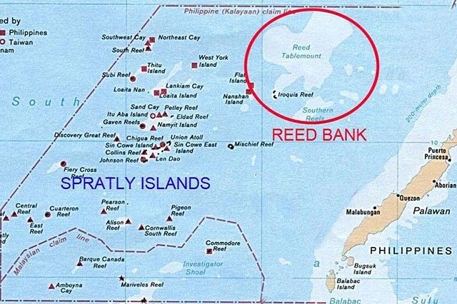 Reed Bank map