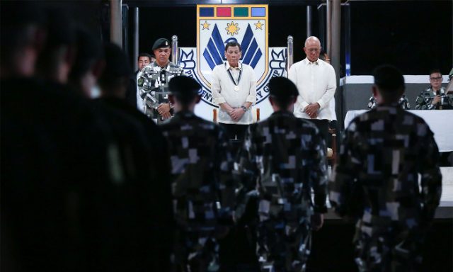 Duterte with Delfin Lorenzana