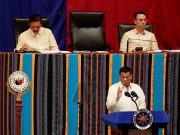 Sotto, Duterte, Cayetano during SONA 2019