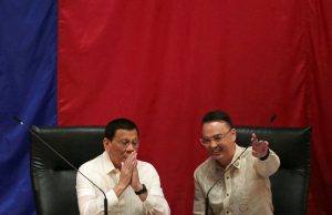 Duterte with House Speaker Cayetano