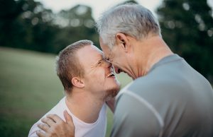 Man with cognitive disability