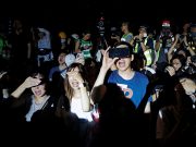 Hong Kong government: protests are pushing city to ‘extremely dangerous edge’ Demonstrators react as riot police point strong flashlights to their face after an anti-extradition bill protest in Hong Kong