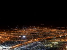 A general view of camps for pilgrims where they stay during the annual haj pilgrimage is seen in Mina
