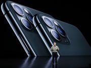 Apple reveals triple-camera iPhone; $5 monthly streaming TV undercuts Disney Phil Schiller presents the new iPhone 11 Pro at an Apple event at their headquarters in Cupertino
