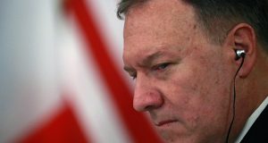 U.S. Secretary of State Mike Pompeo attends lunch with counterparts China, Britain, Russia and France, the permanent five veto-wielding members of the U.N. Security Council.