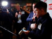 My town is the new Cold War’s Berlin -Hong Kong activist Joshua Wong Hong Kong's activist Joshua Wong attends "Bild 100" event in Berlin