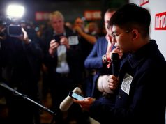 Hong Kong's activist Joshua Wong attends "Bild 100" event in Berlin
