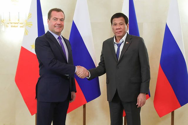 Duterte with Russian PM