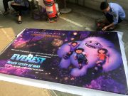 Vietnam urges restraint amid maritime tensions with China A man takes down a promotional poster for the DreamWorks film "Abonimable" which was being marketed in Vietnam as "Everest: The Little Yeti" at a cinema in Hanoi,