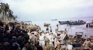Field Marshal Douglas MacArthur on Leyte Island
