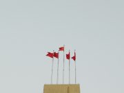 9-dash line spotted on TV, cinema. Is China trying to change the world’s mind? Chinese flags