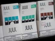 Juul brand vape cartridges are pictured for sale at a shop in Atlanta