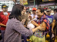 Leni Robredo's visit to eruption victims
