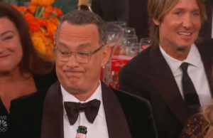 Tom Hanks at the Golden Globes