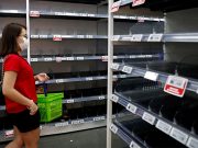 Empty shelves amid nCoV