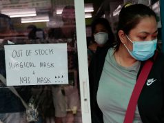High demand for surgical masks in Manila