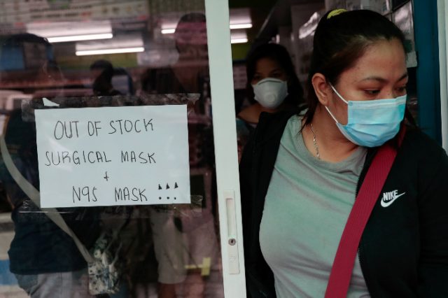 High demand for surgical masks in Manila