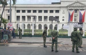 Police in DLSU Taft