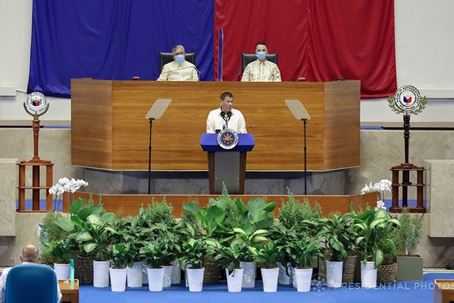 Duterte's backdrop in SONA 2020