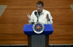 Rodrigo Duterte during SONA 202