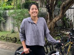 Gretchen Ho with bikes