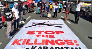Stop the Killings tarpaulin